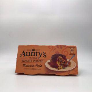 Auntys Steamed Puddings Sticky Toffee 2 x 100g