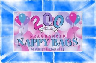 Babyface Fragranced Nappy Bags with Tie Handles 200s