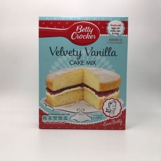 Betty Crocker Velvety Vanilla Cake Mix 425g