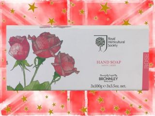 Bronnley Hand Soap Rose 3x100g