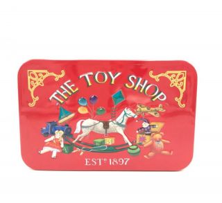 Grandma Wilds Embossed Small Red Toy Shop Tin - Chocolate...