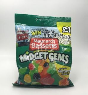 Maynards Bassetts Midget Gems 160g Bag