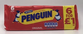 McVities Penguin Biscuits 6s 120g