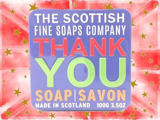 Scottish Fine Soap Company - Soap in a Tin Thank You 100g