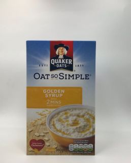 Quaker Oat So Simple Golden Syrup 10 Sachets 360g