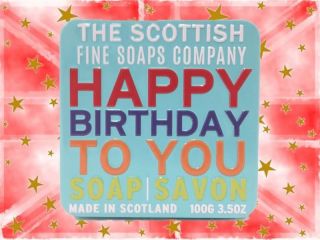 Scottish Fine Soap Company Soap in a Tin - Happy Birthday...