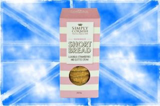 Simply Cornish Strawberry & Clotted Cream Shortbread 200g