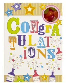 Sweeting Cards - Congratulations with Love - Jelly Beans 85g