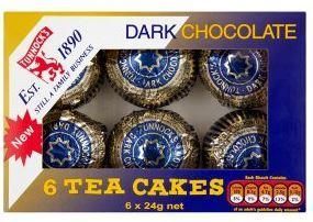 Tunnocks Dark Chocolate Tea Cakes 6 x 24g