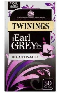 Twinings Earl Grey Decaffinated 50 Tea Bags 125g