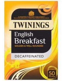 Twinings English Breakfast Decaffinated 50 Tea Bags 125g