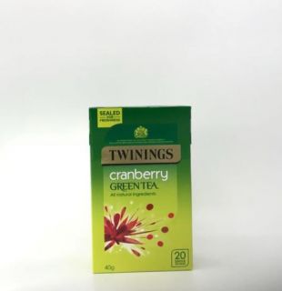 Twinings Green Tea with Cranberry 20 Tea Bags 40g