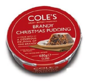 Coles Traditional Brandy Christmas Pudding 680g