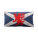 Chenille Cushion - Salltire Cross & Lion Rampant 45cm x 25cm