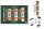 Harvey & Mason - 8 Premium Christmas Crackers - Green & White - Tree