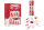10 Family Eco Christmas Crackers - Red & White - Gingerbread