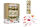 10 Family Eco Christmas Crackers - Cream & Gold - Robin & Wreath
