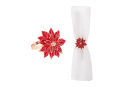 Harvey & Mason - Napkin Ring - Gold - Poinsettia