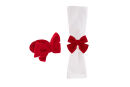 Harvey & Mason - Napkin Ring - Red - Bow