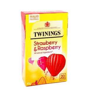 Twinings Strawberry & Raspberry 20 Tea Bags 40g