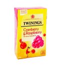 Twinings Cranberry & Raspberry 20 Tea Bags 40g