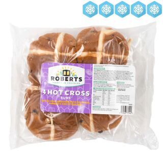 Roberts Hot Cross Buns 4s 265g