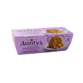 Auntys Steamed Puddings Spotted Dick 2 x 95g