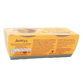 Auntys Steamed Puddings Sticky Toffee 2 x 95g