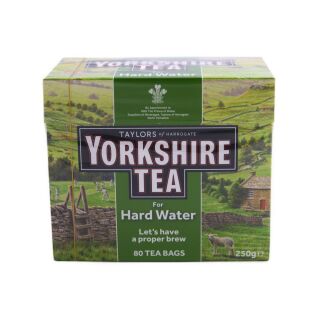 Taylors of Harrogate Yorkshire Tea for Hard Water 80 Tea Bags 250g