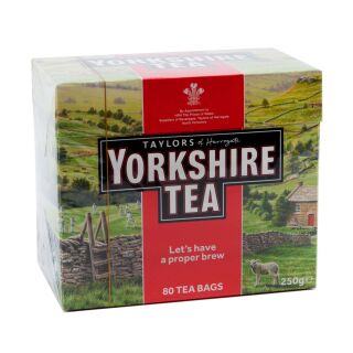 Taylors of Harrogate Yorkshire Tea 80 Tea Bags 250g