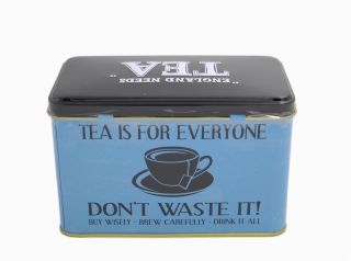 New English Teas - English Afternoon Tea 40 Tea Bags - England needs YOU to drink Tea! Tin