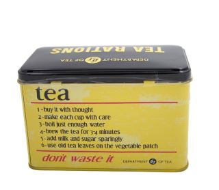 New English Teas - English Breakfast Tea 40 Tea Bags - Tea Rations Vintage Tin
