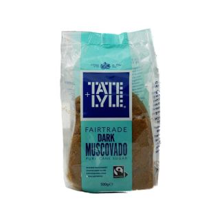 Tate & Lyle Fairtrade Dark Muscovado Sugar 500g