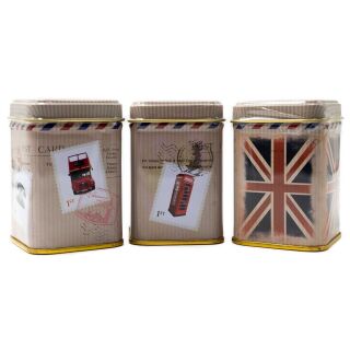 New English Teas - English Loose Tea Selection 3 x 25g - Vintage Post Card Tins