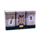 New English Teas - English Tea Loose Selection 3 x 25g - Vintage Post Card Tins