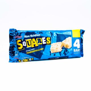Kelloggs Squares - Chewy-Tastic Marshmallow with Rice Krispies Bar 4 x 28g