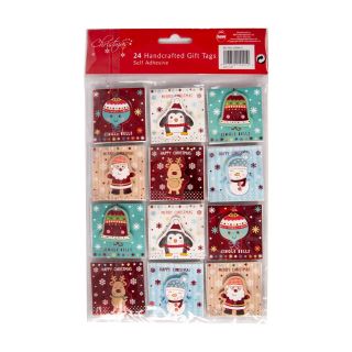 Christmas Present Gift Tags -  24 Handcrafted Gift Tags