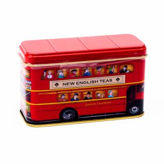 New English Teas - English Afternoon Tea 25 Tea Bags - London Bus Tin