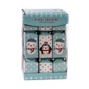 9 Mini Squared Christmas Cracker - Blue & White -...