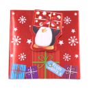 Christmas Present Gift Tags -  24 Handcrafted Gift Tags - Santa, Rudoph, Penguin and Snowman