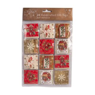 Christmas Present Gift Tags - 24 Handcrafted Gift Tags -...