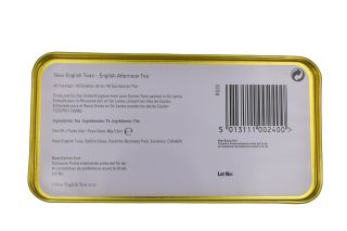 New English Teas - English Afternoon Tea 40 Tea Bags - Green Traditional Vintage Tin