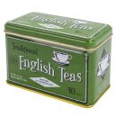 New English Teas - English Afternoon Tea 40 Tea Bags - Green Traditional Vintage Tin