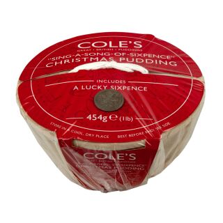 Coles "Sing-A-Song-Of-Sixpence" Christmas Pudding 454g