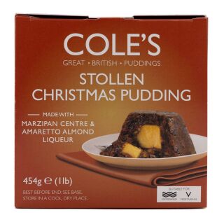 Coles Stollen Christmas Pudding 454g