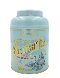 New English Teas - Breakfast Tea 240 Tea Bags - Vintage Victorian Tin