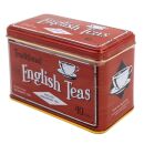 New English Teas - English Breakfast Tea 40 Tea Bags - Berry Red Traditional Vintage Tin