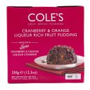 Coles Cranberry & Orange Liqueur Rich Fruit Pudding 350g