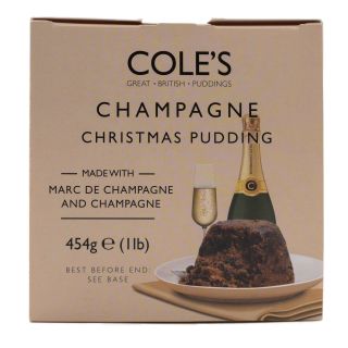 Coles Champagne Christmas Pudding 454g