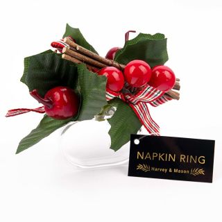 Harvey & Mason - Napkin Ring - Red Berry